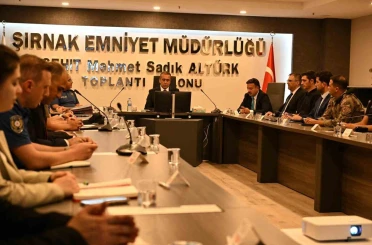 Şırnak’ta güvenlik zirvesi: Huzur için yeni yol haritası belirlendi 