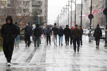 Sivas’ta kış geri döndü 