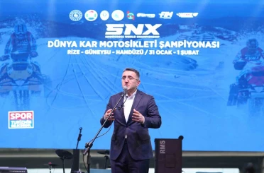SNX Türkiye Dünya Kar Motosikleti Şampiyonası’nın açılış seremonisi Rize’de gerçekleştirildi 