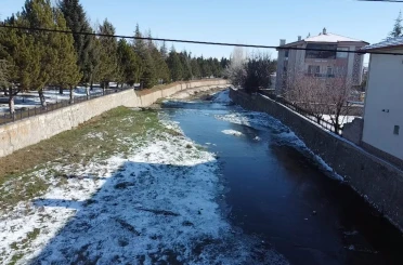 Soguk hava nedeniyle Gali Çayı biz tuttu 