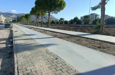 Söke’de Bisiklet ve Yürüyüş Yolu Projesi’nde beton döküm çalışması tamamlandı
