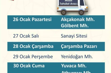Söke’de mobil tahsilat aracı mahallelere geliyor 