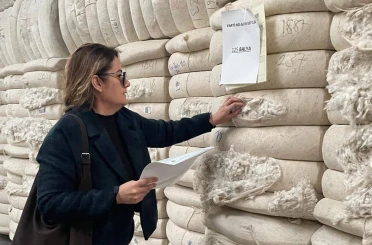 Söke’den yurt dışına gidecek ham pamuklar denetlendi 