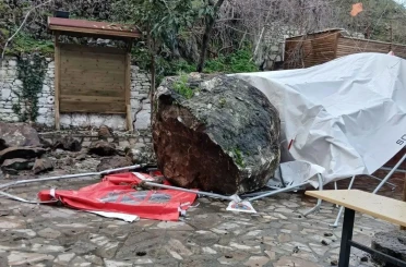 Soma’da meydana gelen heyelan korkuttu 