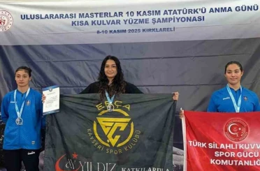 Sudenas Çakmak, 3 kez Türkiye rekoru kırdı 