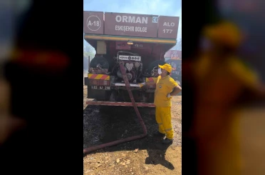Şuhut Orman İşletme Müdürlüğü personelleri Milas yangınında görev aldı 