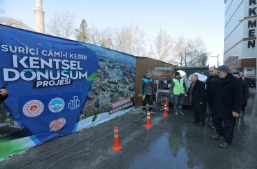 Suriçi Camikebir Kentsel Dönüşüm Projesi’ndeki çalışmalar yerinde incelendi 