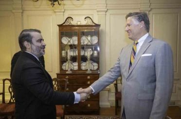 Suriye Dışişleri Bakanı Şeybani, ABD Dışişleri Bakanı Yardımcısı Landau ile görüştü 