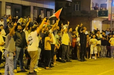 Suriye sınırında Sumud Filosu’na destek konvoyu 