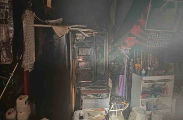 Susurluk’ta iş yerinde korkutan yangın 