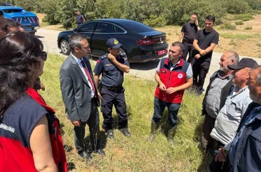 Tarım arazilerinde hasar tespit çalışmaları sürüyor 
