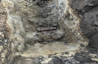 Tarlada bulunan top mermisi imha edildi 