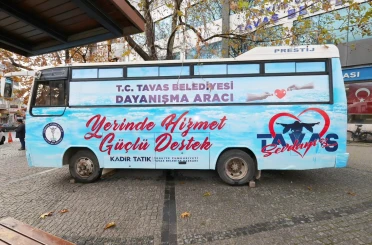 Tavas Belediyesi dayanışma aracı hizmete başladı 