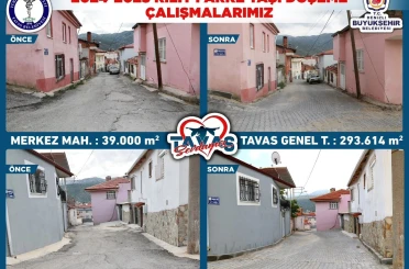 Tavas’ta 2024-2025 yıllarında üst yapıya büyük yatırım yapıldı 