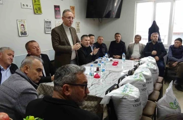 Tavşanlı’da üreticilere tohum ve gübre desteği 