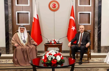 TBMM Başkanı Kurtulmuş, Bahreyn Temsilciler Meclisi Başkanı Al Musalam ile görüştü 