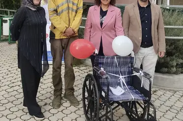 Tehdit soruşturması tekerlekli sandalye bağışıyla sonuçlandı
