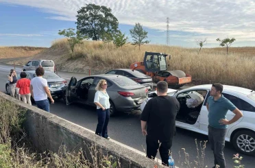 Tekirdağ’da 500 metre arayla iki zincirleme kaza 