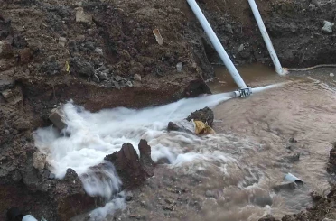 Tekirdağ’da içme suyu borusu patladı: Tonlarca su boşa aktı 
