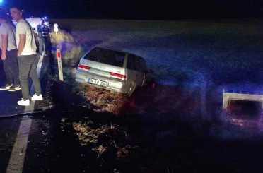 Tekirdağ’da otomobil beton büze çarptı: 2 yaralı 