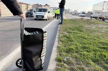 Tekirdağ’da otomobilin çaptığı kadın yaralandı 