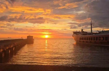 Tekirdağ’da sabah gökyüzü mest etti: Gökyüzü alev alev 