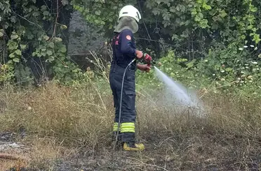 Temizlik ateşi yangına neden oldu
