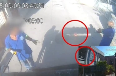 Temizlik görevlisinin dövülmesi kameraya yansıdı 