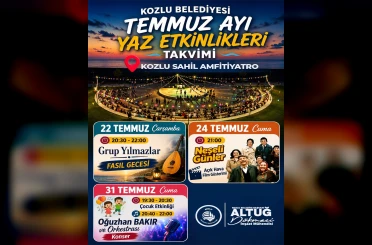 Temmuz etkinlikleri yaz akşamlarına renk katıyor 