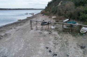 Terkos Gölü’nde su seviyesi 10 metre çekildi 