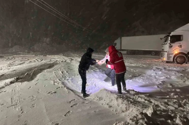 Tokat’ta kar yağışı ulaşımı aksattı 
