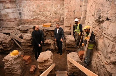 Toprak altından çıkan hazine "Gazimihal Hamamı" 
