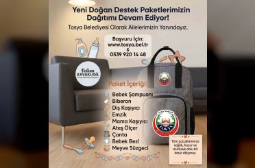 Tosya’da yeni doğan bebeklerin ailelerine destek 