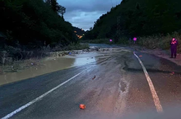 Trabzon’da heyelan