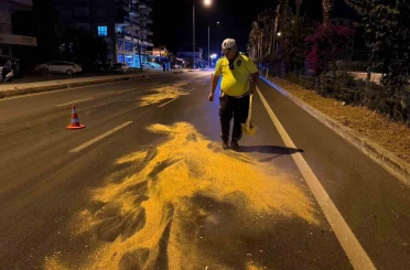 Trafik polisinden örnek davranış 