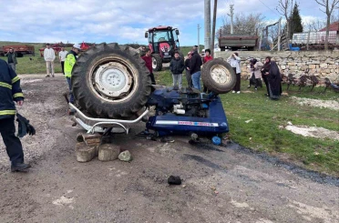 Traktör kazasında 1 kişi hayatını kaybetti 