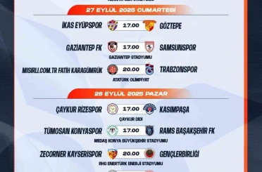 Trendyol Süper Lig’de 7-16. hafta programları açıklandı 