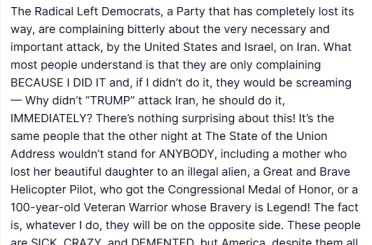 Trump’tan Demokratlara İran tepkisi: "Ne yaparsam yapayım karşısında olacaklar" 