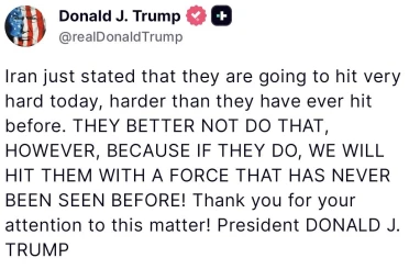 Trump’tan İran’a uyarı: "Daha önce hiç görülmemiş bir güçle vururuz" 