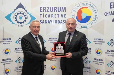 TSKGV temsilcisi Avcı, ETSO Başkanı Özakalın’ı ziyaret etti 