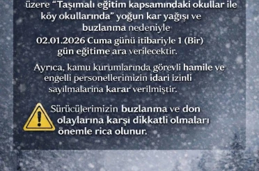 Tufanbeyli’de eğitime kar engeli 