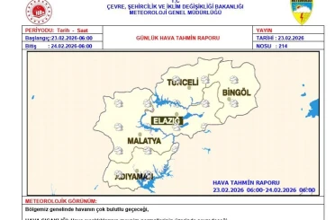 Tunceli için çığ uyarısı 