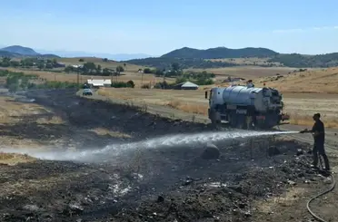 Tunceli’de ot yangını büyümeden söndürüldü
