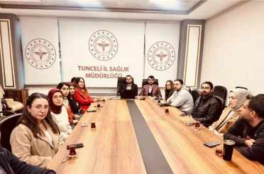 Tunceli’de sağlık çalışanlarına hizmet içi eğitim 