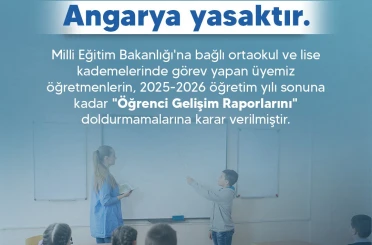 Türk Eğitim Sendikası: "Üyemiz öğretmenlerin, ‘Öğrenci Gelişim Raporlarını’ doldurmamalarına karar verilmiştir" 
