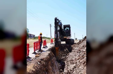 Ula’da kanalizasyon hattı bulunmayan bölgelere hat çalışması 
