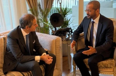 Umman Dışişleri Bakanı Al-Busaidi, UAEA Başkanı Grossi ile görüştü 