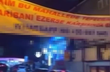 Ümraniye’de illegal pankart asan 6 kişi yakalandı 