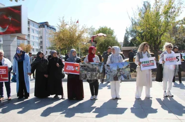 Uşaklı kadınlardan Gazze için sessiz çığlık 