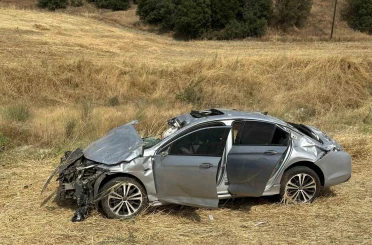 Uşak’ta otomobil takla attı: 1 ölü 